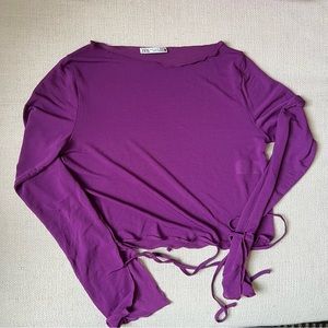 NWOT Zara Mesh Cropped Top